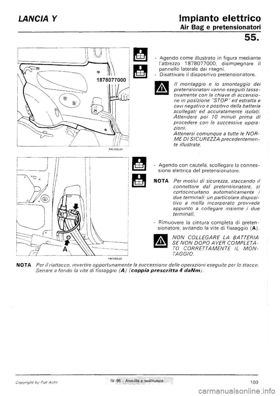 LANCIA Y 1997  Service Repair Manual 
