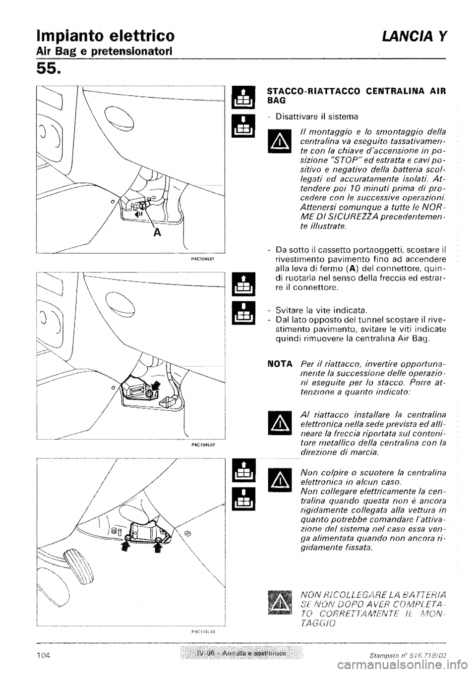 LANCIA Y 1997  Service Repair Manual 