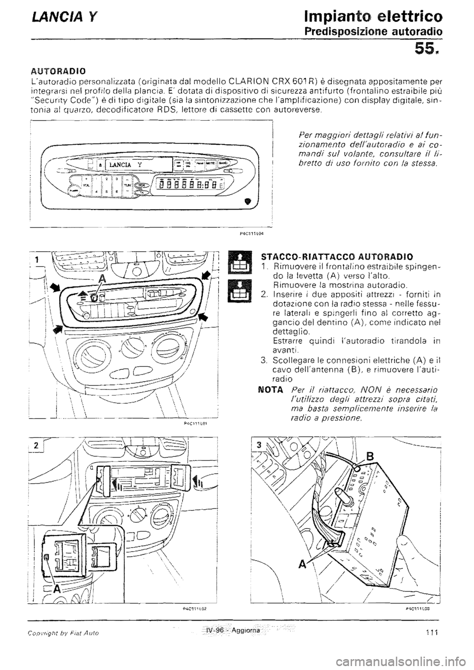 LANCIA Y 1997  Service Repair Manual 