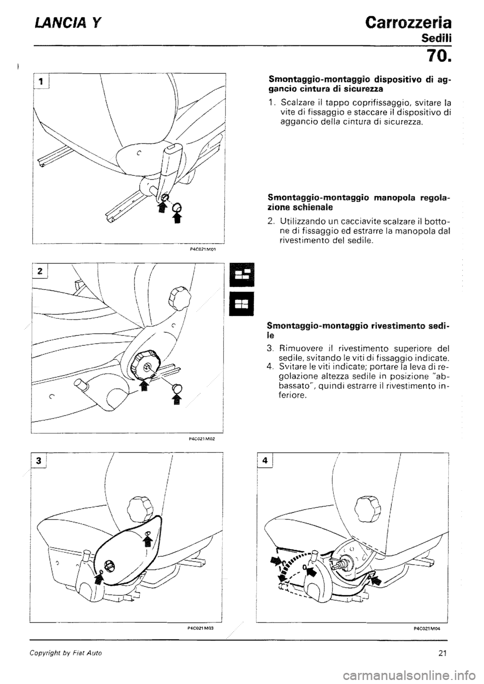 LANCIA Y 1997  Service Repair Manual 