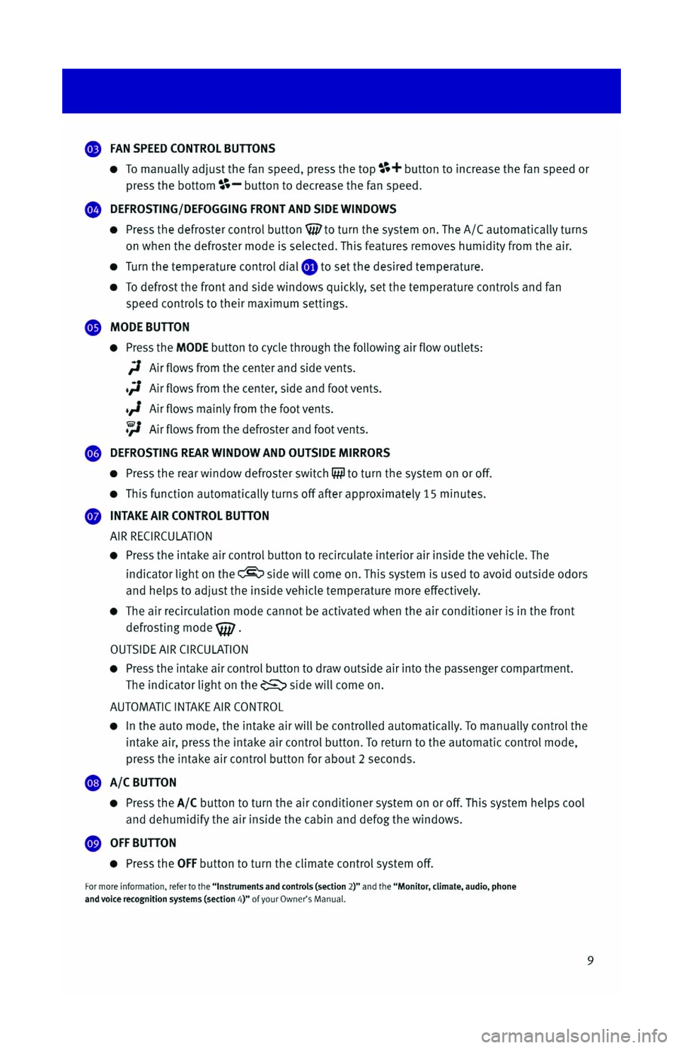 INFINITI G SEDAN 2013  Quick Reference Guide 