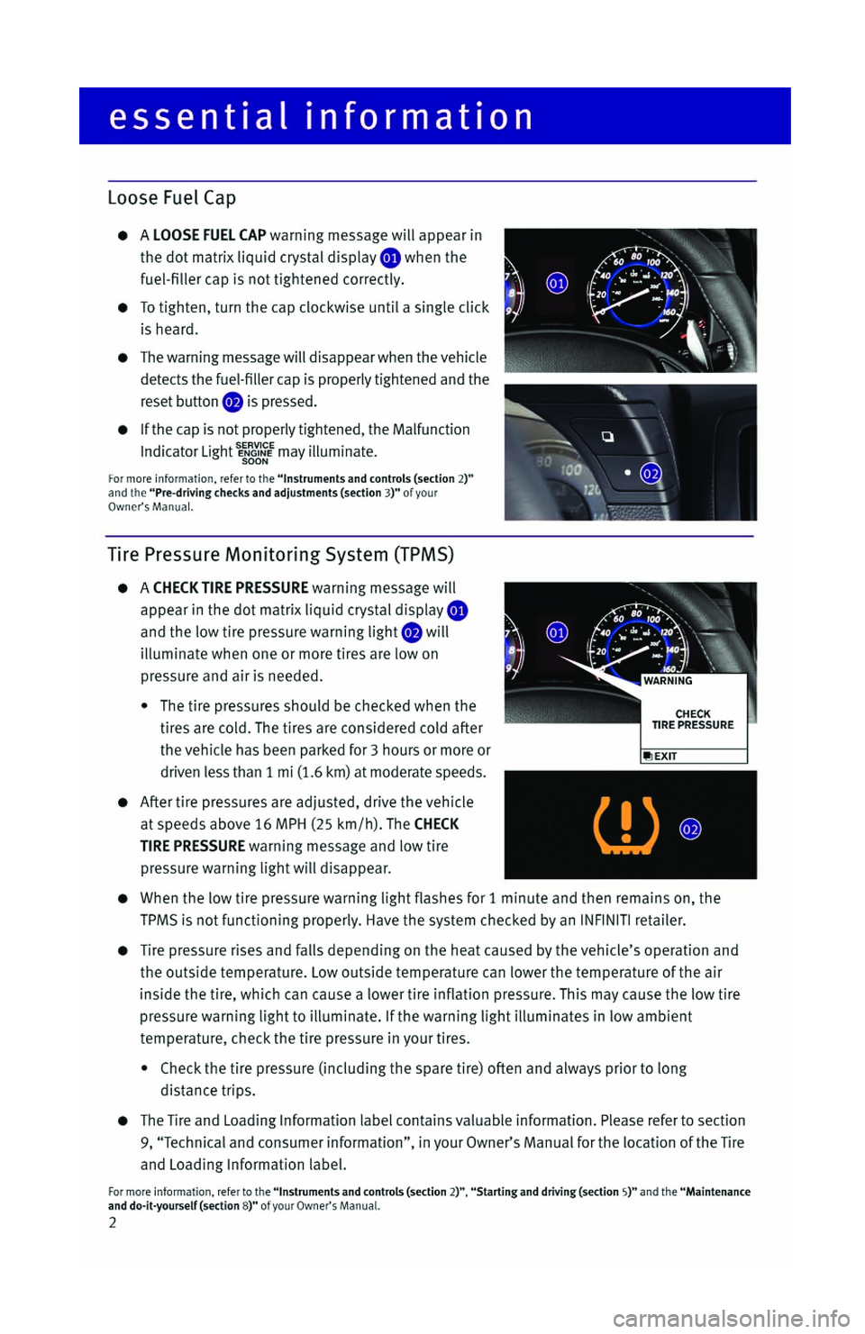 INFINITI G SEDAN 2013  Quick Reference Guide 