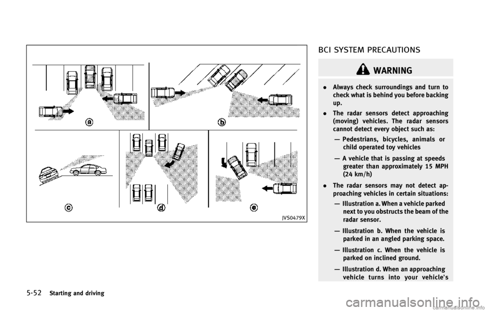 INFINITI Q50 2015  Owners Manual �����4�U�B�S�U�J�O�H �B�O�E �E�S�J�W�J�O�H
�+�7�4�����9
�#�$�* �4�:�4�5�&�. �1�3�&�$�"�6�5�*�0�/�4
�8�"�3�/�*�/�(
.�"�M�X�B�Z�T �D�I�F�D�L �T�V�S�S�P�V�O�E�J�O�H�T �B�O�E �U�V�S�O �U�P
�D�I�F�
