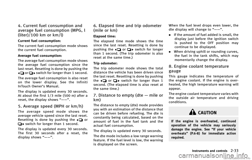 INFINITI Q50 HYBRID 2015  Owners Manual �� �$�V�S�S�F�O�U �G�V�F�M �D�P�O�T�V�N�Q�U�J�P�O �B�O�E
�B�W�F�S�B�H�F �G�V�F�M �D�P�O�T�V�N�Q�U�J�P�O �	�.�1�(�
 �M
�	�M�J�U�F�S�
���� �L�N �P�S �L�N��M�

�$�V�S�S�F�O�U �G�V�F�M �D�P�O�T�V�N