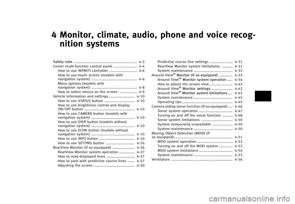 INFINITI Q70 HYBRID 2016  Owners Manual �������
�> �(�G�L�W� ����� �� �� �0�R�G�H�O� �+�<���� ��+�(�9� �@
� �.�P�O�J�U�P�S�
 �D�M�J�N�B�U�F�
 �B�V�E�J�P�
 �Q�I�P�O�F �B�O�E �W�P�J�D�F �S�F�D�P�H��O�J�U�J�P�O �T�Z�T