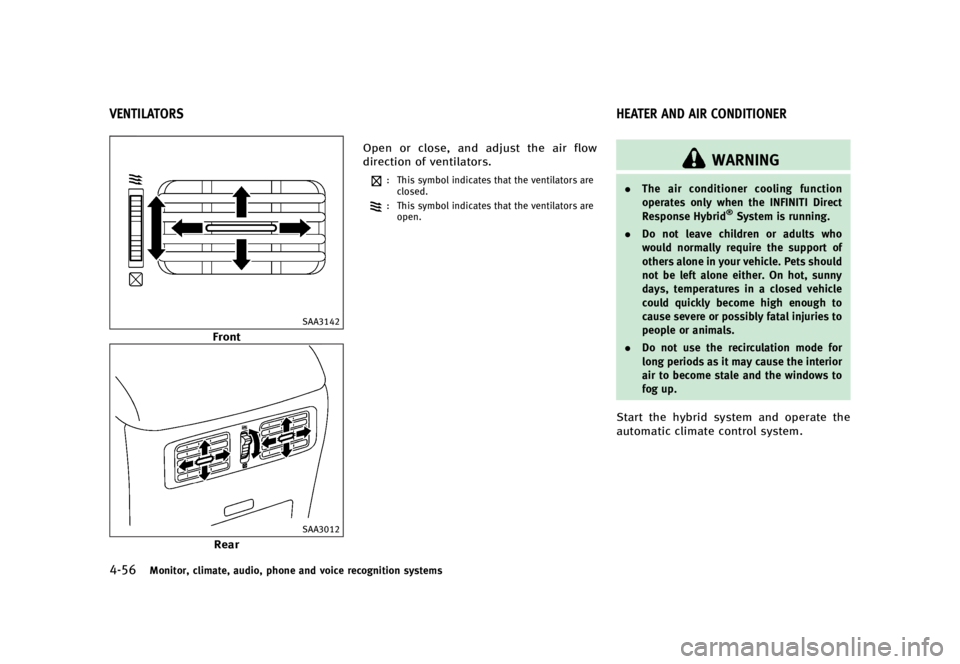 INFINITI Q70 HYBRID 2016  Owners Manual �������
�> �(�G�L�W� ����� �� �� �0�R�G�H�O� �+�<���� ��+�(�9� �@
�����.�P�O�J�U�P�S�
 �D�M�J�N�B�U�F�
 �B�V�E�J�P�
 �Q�I�P�O�F �B�O�E �W�P�J�D�F �S�F�D�P�H�O�J�U�J�P�O �T�
