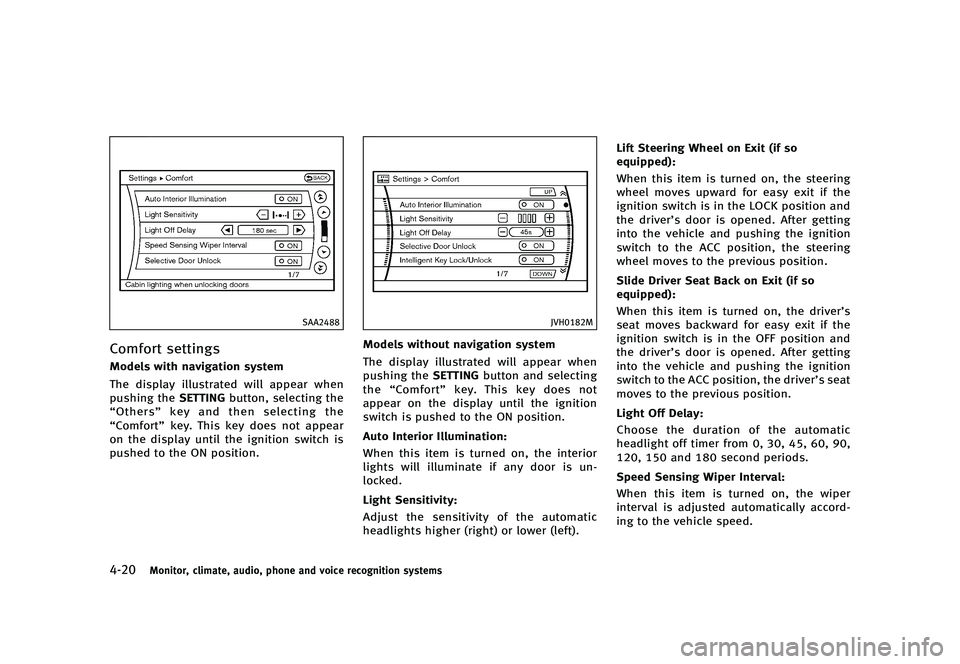 INFINITI QX50 2016  Owners Manual �������
�> �(�G�L�W� ����� �� �� �0�R�G�H�O� �-���� �@
�����.�P�O�J�U�P�S�
 �D�M�J�N�B�U�F�
 �B�V�E�J�P�
 �Q�I�P�O�F �B�O�E �W�P�J�D�F �S�F�D�P�H�O�J�U�J�P�O �T�Z�T�U�F�N�T
�