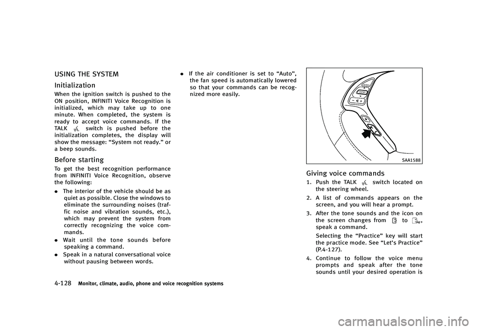 INFINITI QX50 2016  Owners Manual �������
�> �(�G�L�W� ����� �� �� �0�R�G�H�O� �-���� �@
������.�P�O�J�U�P�S�
 �D�M�J�N�B�U�F�
 �B�V�E�J�P�
 �Q�I�P�O�F �B�O�E �W�P�J�D�F �S�F�D�P�H�O�J�U�J�P�O �T�Z�T�U�F�N�T