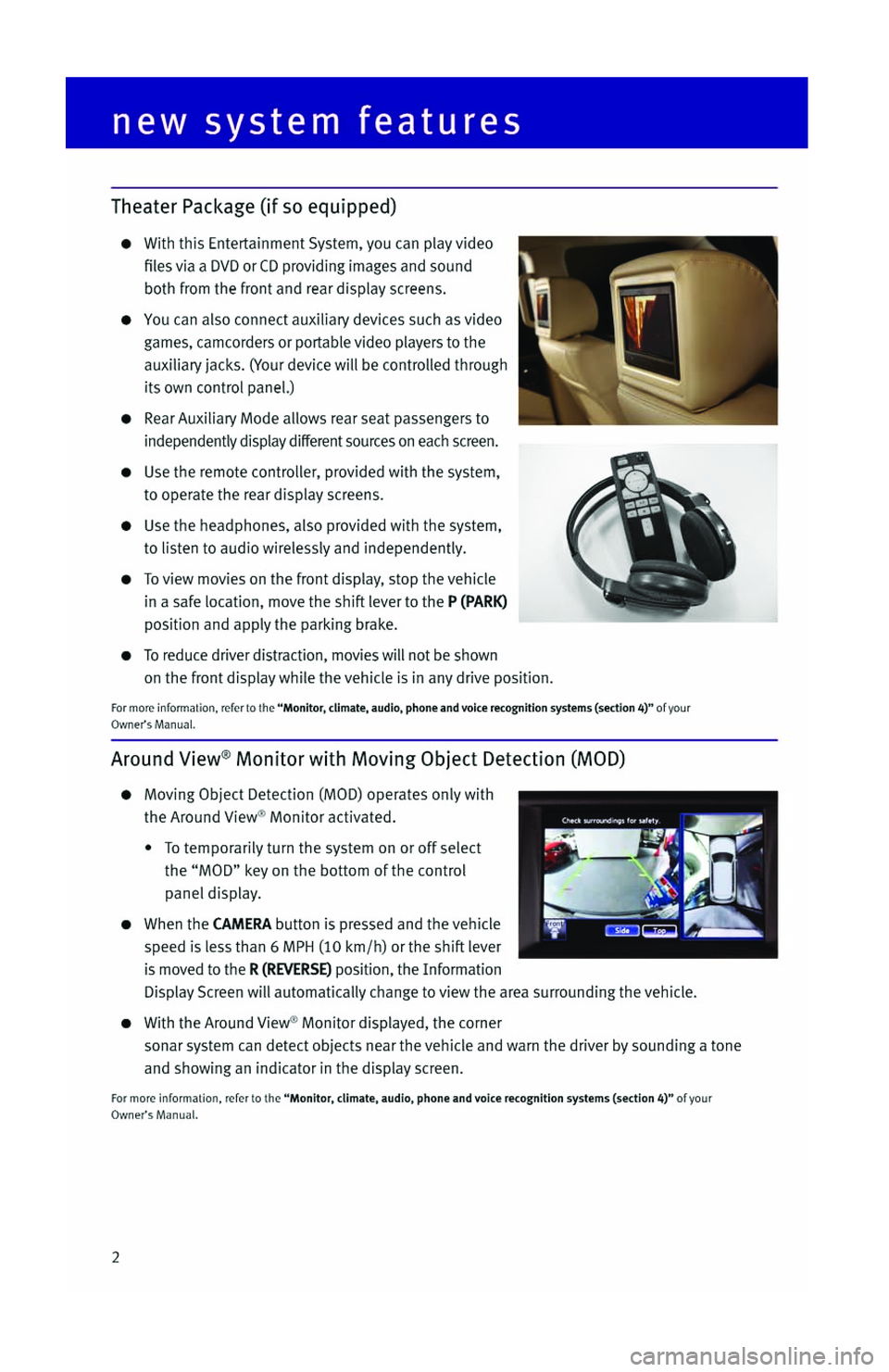 INFINITI QX56 2013  Quick Reference Guide 