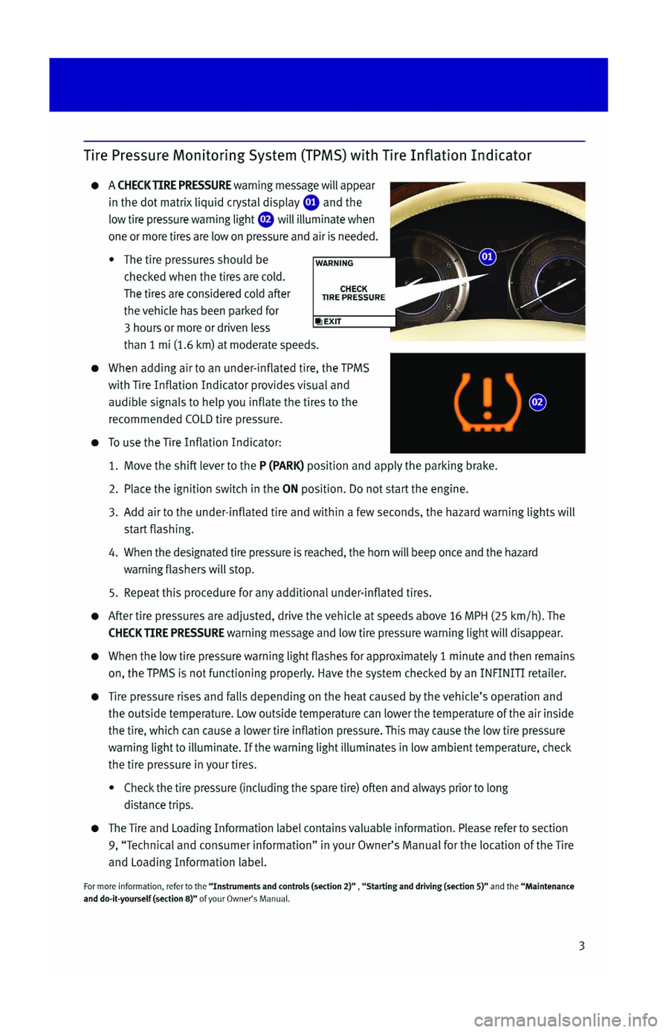 INFINITI QX56 2013  Quick Reference Guide 