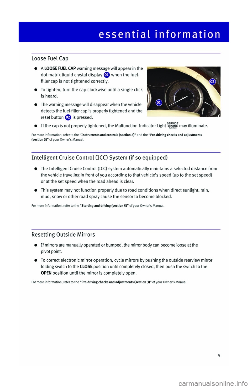 INFINITI QX56 2013  Quick Reference Guide 