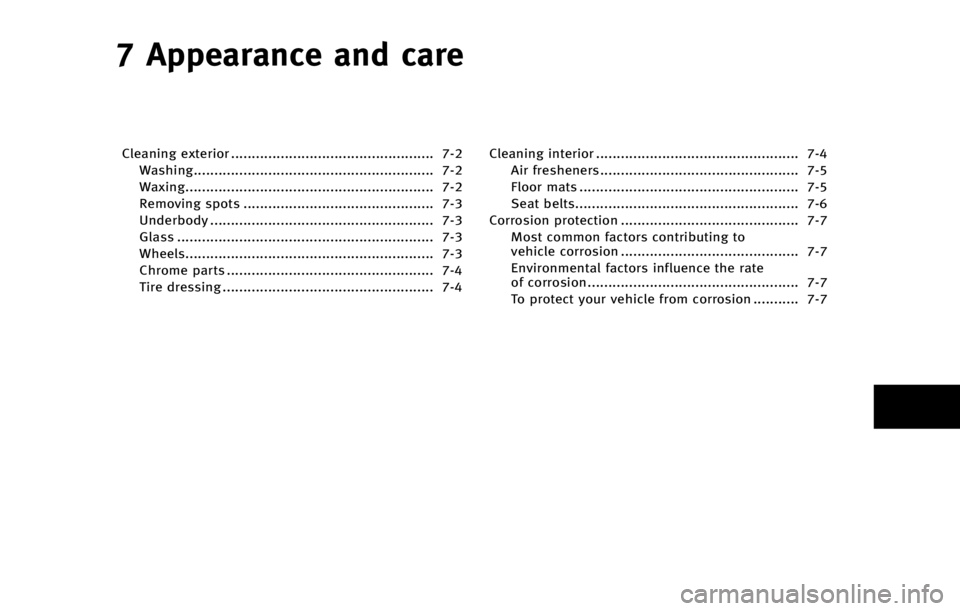 INFINITI QX70 2015  Owners Manual � �"�Q�Q�F�B�S�B�O�D�F �B�O�E �D�B�S�F
�$�M�F�B�O�J�O�H �F�Y�U�F�S�J�P�S ������������������������������������������������� ���
�8�B�T�I�J�O�H<000f0