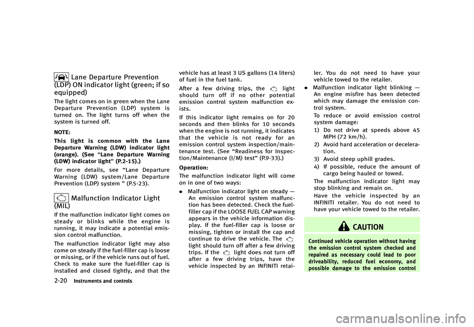 INFINITI QX80 2016  Owners Manual �������
�> �(�G�L�W� ����� �� � �0�R�G�H�O� �=���� �@
�����*�O�T�U�S�V�N�F�O�U�T �B�O�E �D�P�O�U�S�P�M�T
�-�B�O�F �%�F�Q�B�S�U�V�S�F �1�S�F�W�F�O�U�J�P�O
�	�-�%�1�
 �0�/ �J�O�