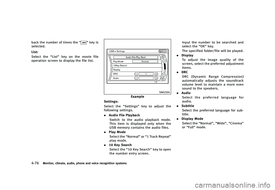 INFINITI QX80 2016  Owners Manual �������
�> �(�G�L�W� ����� �� � �0�R�G�H�O� �=���� �@
�����.�P�O�J�U�P�S�
 �D�M�J�N�B�U�F�
 �B�V�E�J�P�
 �Q�I�P�O�F �B�O�E �W�P�J�D�F �S�F�D�P�H�O�J�U�J�P�O �T�Z�T�U�F�N�T
�C�