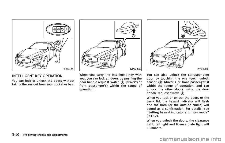 INFINITI Q50 2015  Owners Manual �����1�S�F��E�S�J�W�J�O�H �D�I�F�D�L�T �B�O�E �B�E�K�V�T�U�N�F�O�U�T
�+�7�1�����9
�*�/�5�&�-�-�*�(�&�/�5 �,�&�: �0�1�&�3�"�5�*�0�/
�:�P�V �D�B�O �M�P�D�L �P�S �V�O�M�P�D�L �U�I�F �E�P�P�S�T �