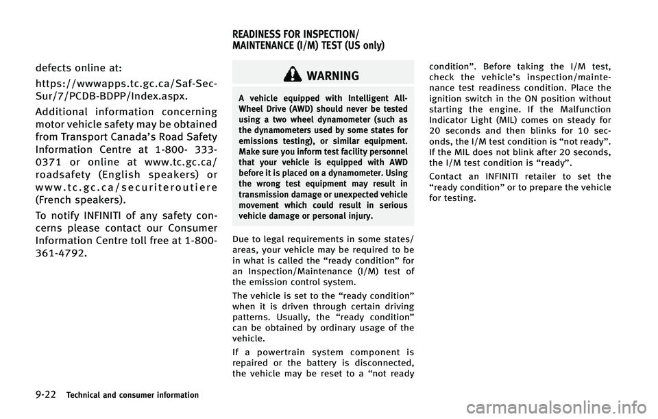 INFINITI Q50 2015  Owners Manual �����5�F�D�I�O�J�D�B�M �B�O�E �D�P�O�T�V�N�F�S �J�O�G�P�S�N�B�U�J�P�O
�E�F�G�F�D�U�T �P�O�M�J�O�F �B�U�
�I�U�U�Q�T����X�X�X�B�Q�Q�T��U�D��H�D��D�B��4�B�G��4�F�D�
�4�V�S����1�$�%�#��#