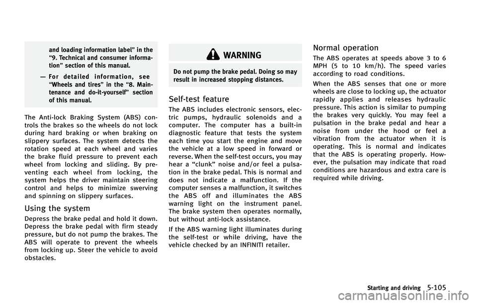 INFINITI QX 2012  Owners Manual 