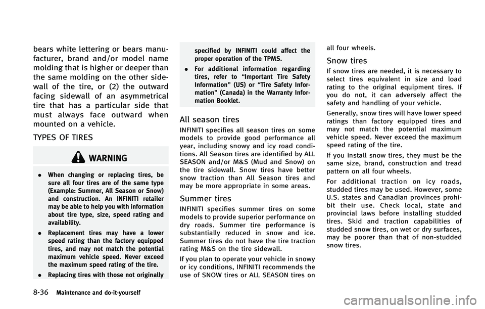 INFINITI QX 2012  Owners Manual 