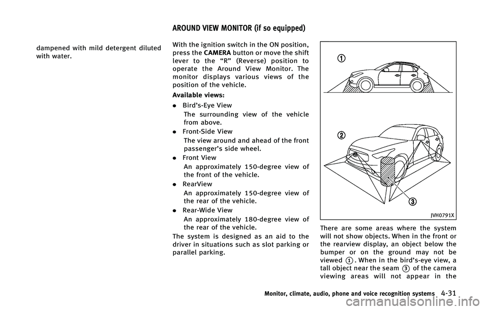INFINITI QX50 2015  Owners Manual �E�B�N�Q�F�O�F�E �X�J�U�I �N�J�M�E �E�F�U�F�S�H�F�O�U �E�J�M�V�U�F�E
�X�J�U�I �X�B�U�F�S��8�J�U�I �U�I�F �J�H�O�J�U�J�P�O �T�X�J�U�D�I �J�O �U�I�F �0�/ �Q�P�T�J�U�J�P�O�
�Q�S�F�T�T �U�I�F
�$�"�.�&�3