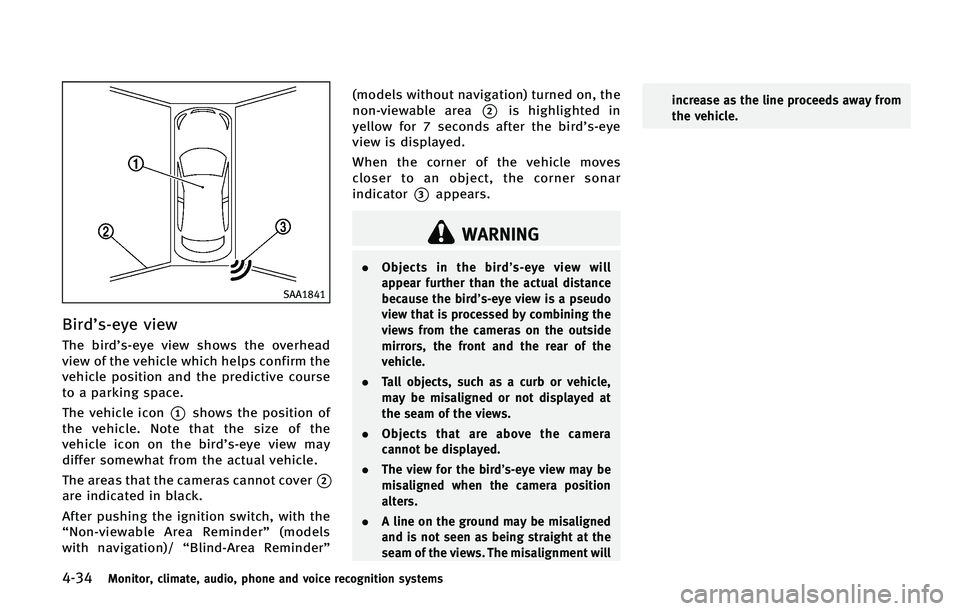INFINITI QX50 2015  Owners Manual �����.�P�O�J�U�P�S�
 �D�M�J�N�B�U�F�
 �B�V�E�J�P�
 �Q�I�P�O�F �B�O�E �W�P�J�D�F �S�F�D�P�H�O�J�U�J�P�O �T�Z�T�U�F�N�T
�4�"�"����
�#�J�S�E��T��F�Z�F �W�J�F�X
�5�I�F �C�J�S�E��T��F�Z�F �W�J�