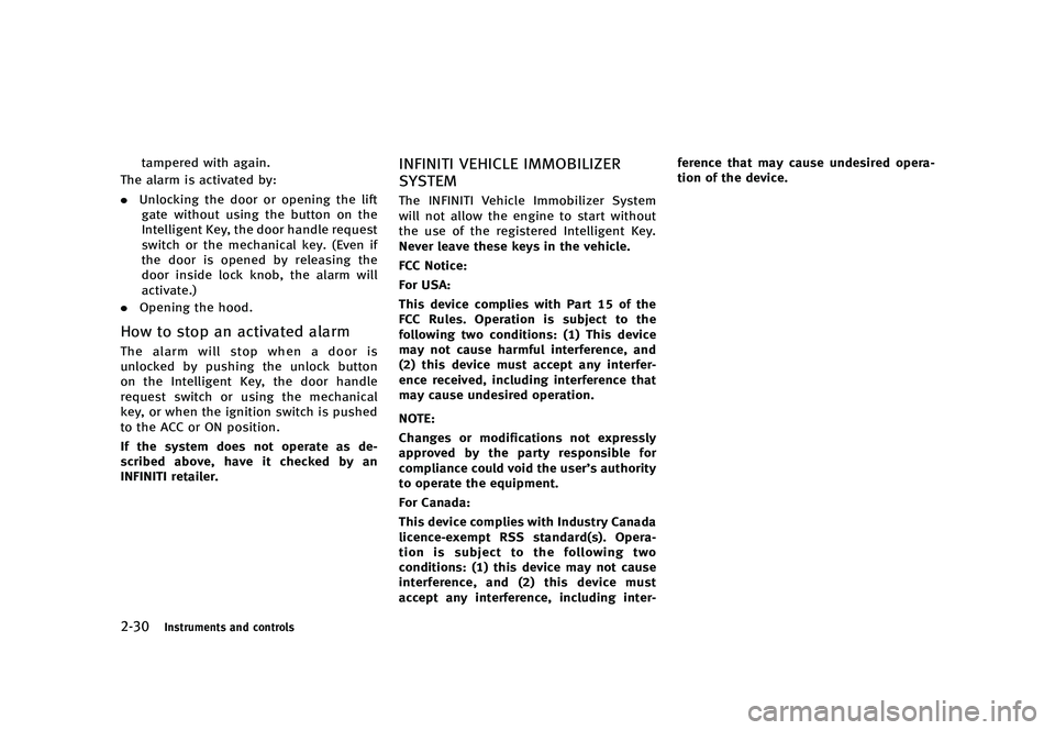 INFINITI QX50 2016  Owners Manual �������
�> �(�G�L�W� ����� �� �� �0�R�G�H�O� �-���� �@
�����*�O�T�U�S�V�N�F�O�U�T �B�O�E �D�P�O�U�S�P�M�T
�U�B�N�Q�F�S�F�E �X�J�U�I �B�H�B�J�O�
�5�I�F �B�M�B�S�N �J�T �B�D�U