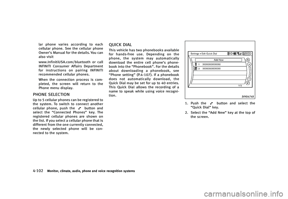 INFINITI QX50 2016  Owners Manual �������
�> �(�G�L�W� ����� �� �� �0�R�G�H�O� �-���� �@
������.�P�O�J�U�P�S�
 �D�M�J�N�B�U�F�
 �B�V�E�J�P�
 �Q�I�P�O�F �B�O�E �W�P�J�D�F �S�F�D�P�H�O�J�U�J�P�O �T�Z�T�U�F�N�T