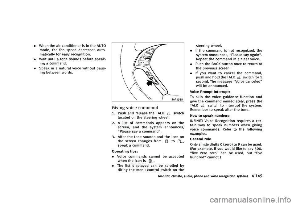 INFINITI QX50 2016  Owners Manual �������
�> �(�G�L�W� ����� �� �� �0�R�G�H�O� �-���� �@
.�8�I�F�O �U�I�F �B�J�S �D�P�O�E�J�U�J�P�O�F�S �J�T �J�O �U�I�F �"�6�5�0
�N�P�E�F�
 �U�I�F �G�B�O �T�Q�F�F�E �E�F�D�S�F�B�T