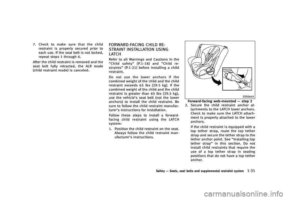 INFINITI QX50 2016  Owners Manual ������
�> �(�G�L�W� ����� �� �� �0�R�G�H�O� �-���� �@
���$�I�F�D�L �U�P �N�B�L�F �T�V�S�F �U�I�B�U �U�I�F �D�I�J�M�E
�S�F�T�U�S�B�J�O�U �J�T �Q�S�P�Q�F�S�M�Z �T�F�D�V�S�F�E �Q�S