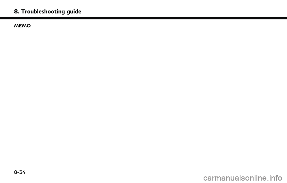 INFINITI QX55 2022  Owners Manual 8. Troubleshooting guide
MEMO
8-34 
