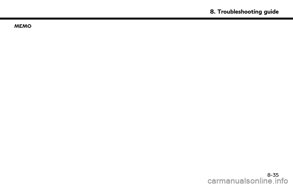 INFINITI QX55 2022  Owners Manual MEMO
8. Troubleshooting guide
8-35 