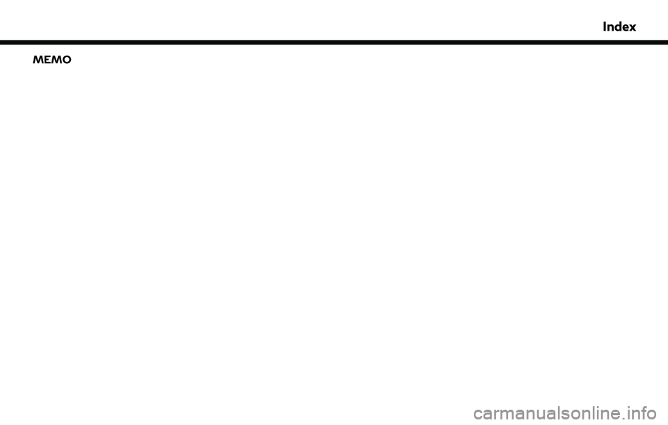 INFINITI QX55 2022  Owners Manual Index
MEMO 