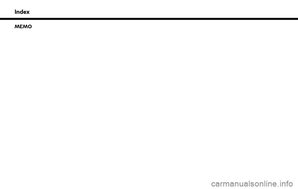 INFINITI QX55 2022  Owners Manual Index
MEMO 