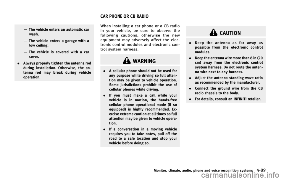 INFINITI QX70 2015  Owners Manual �‡�5�I�F �W�F�I�J�D�M�F �F�O�U�F�S�T �B�O �B�V�U�P�N�B�U�J�D �D�B�S
�X�B�T�I�
�‡�5�I�F �W�F�I�J�D�M�F �F�O�U�F�S�T �B �H�B�S�B�H�F �X�J�U�I �B
�M�P�X �D�F�J�M�J�O�H�
�‡�5�I�F �W�F�I�J�D�M�F �J
