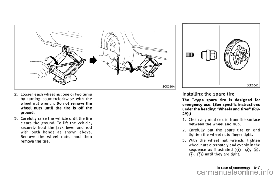 INFINITI QX70 2015  Owners Manual �4�$�&����
�� �-�P�P�T�F�O �F�B�D�I �X�I�F�F�M �O�V�U �P�O�F �P�S �U�X�P �U�V�S�O�T
�C�Z �U�V�S�O�J�O�H �D�P�V�O�U�F�S�D�M�P�D�L�X�J�T�F �X�J�U�I �U�I�F
�X�I�F�F�M �O�V�U �X�S�F�O�D�I��%�P �O�P