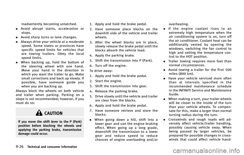 INFINITI QX70 2015  Owners Manual �����5�F�D�I�O�J�D�B�M �B�O�E �D�P�O�T�V�N�F�S �J�O�G�P�S�N�B�U�J�P�O
�J�O�B�E�W�F�S�U�F�O�U�M�Z �C�F�D�P�N�J�O�H �V�O�M�B�U�D�I�F�E�
.�"�W�P�J�E �B�C�S�V�Q�U �T�U�B�S�U�T�
 �B�D�D�F�M�F�S�B�U�J�