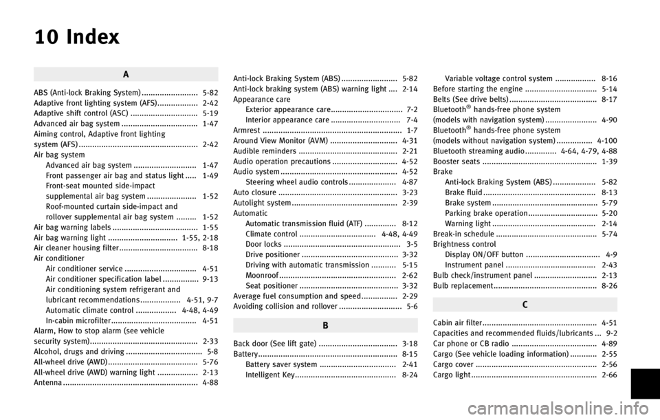 INFINITI QX70 2015  Owners Manual �� �*�O�E�F�Y
�"
�"�#�4 �	�"�O�U�J��M�P�D�L �#�S�B�L�J�O�H �4�Z�T�U�F�N�
 ������������������������� ����
�"�E�B�Q�U�J�W�F �G�S�P�O�U �M�J�H�I�U�J�O�H �T�Z�T�U�F�N �	�"�