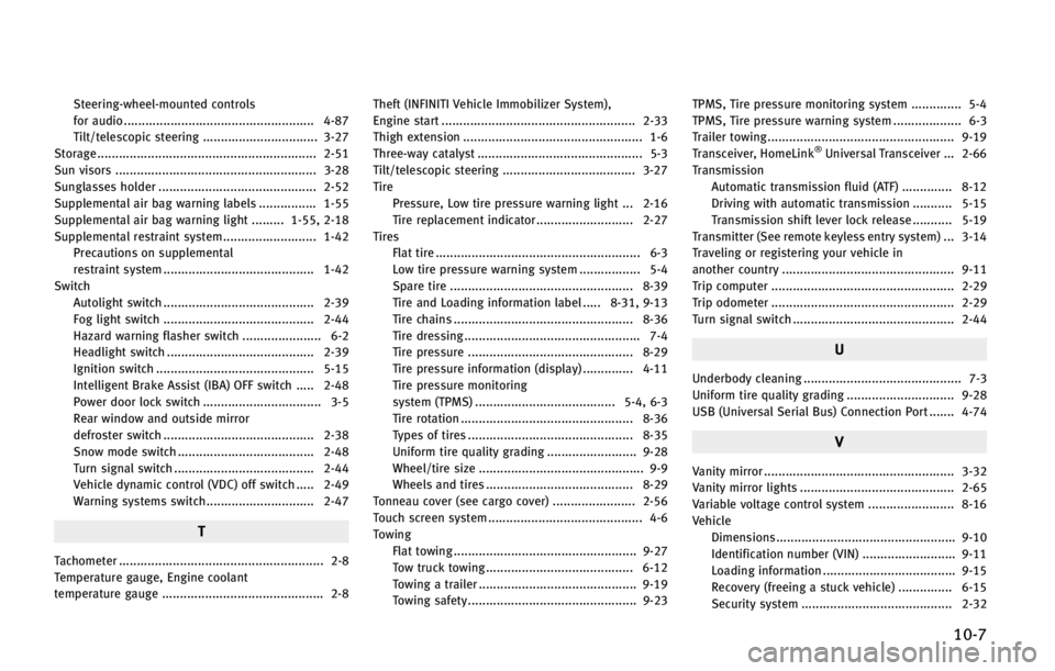 INFINITI QX70 2015  Owners Manual �4�U�F�F�S�J�O�H��X�I�F�F�M��N�P�V�O�U�F�E �D�P�O�U�S�P�M�T
�G�P�S �B�V�E�J�P <000f000f000f000f000f000f000f000f000f000f000f000f000f000f000f000f000f000f000f000f000f000f000f000f000f000f000f000f000f000