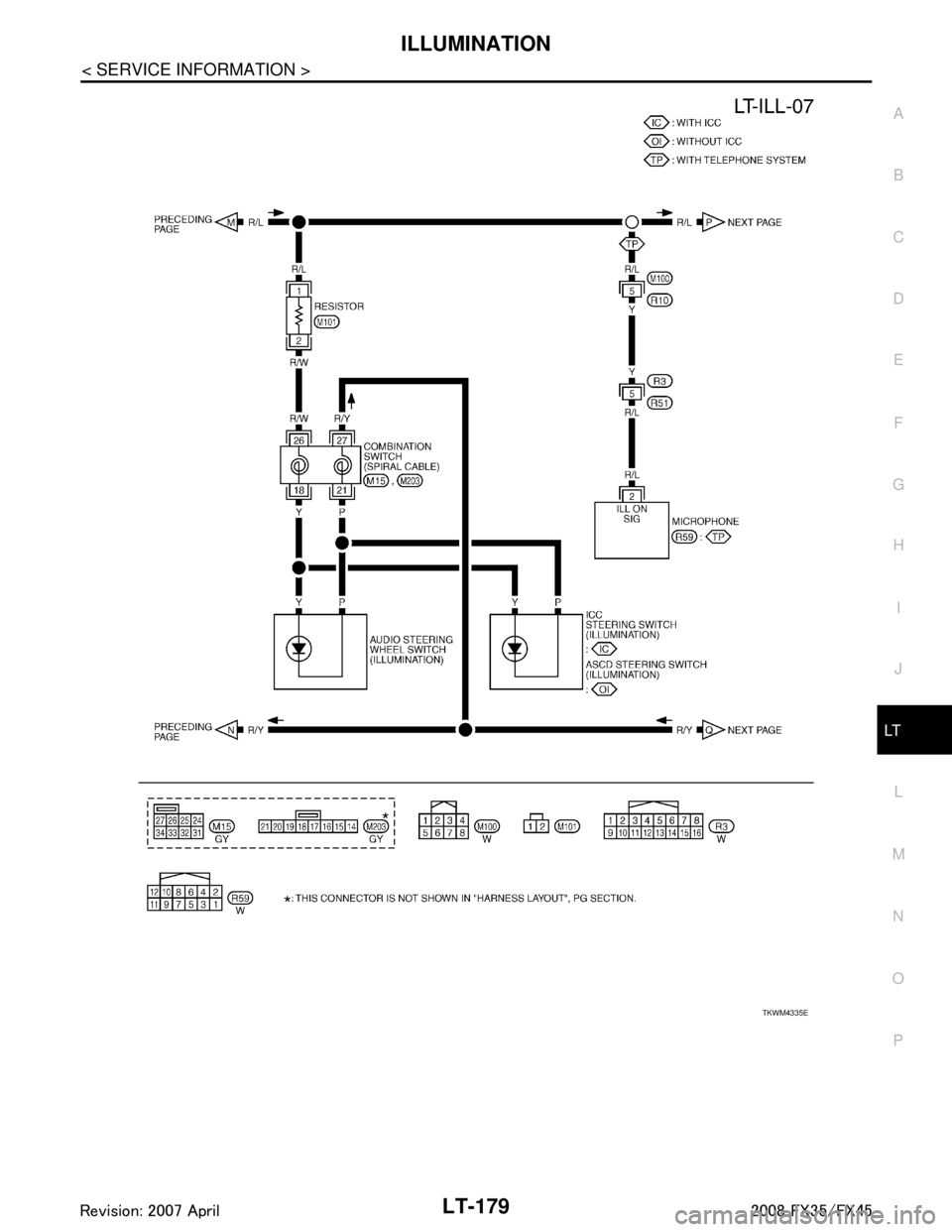INFINITI FX35 2008  Service Manual 
ILLUMINATIONLT-179
< SERVICE INFORMATION >
C
DE
F
G H
I
J
L
M A
B
LT
N
O P
TKWM4335E
3AA93ABC3ACD3AC03ACA3AC03AC63AC53A913A773A893A873A873A8E3A773A983AC73AC93AC03AC3 
3A893A873A873A8F3A773A9D3AAF3A8A