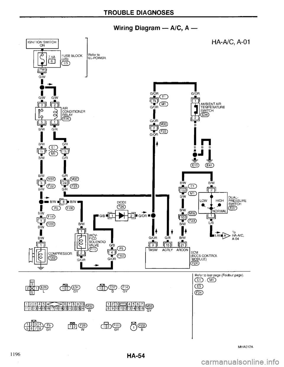 INFINITI QX4 1997  Factory Service Manual 1196 