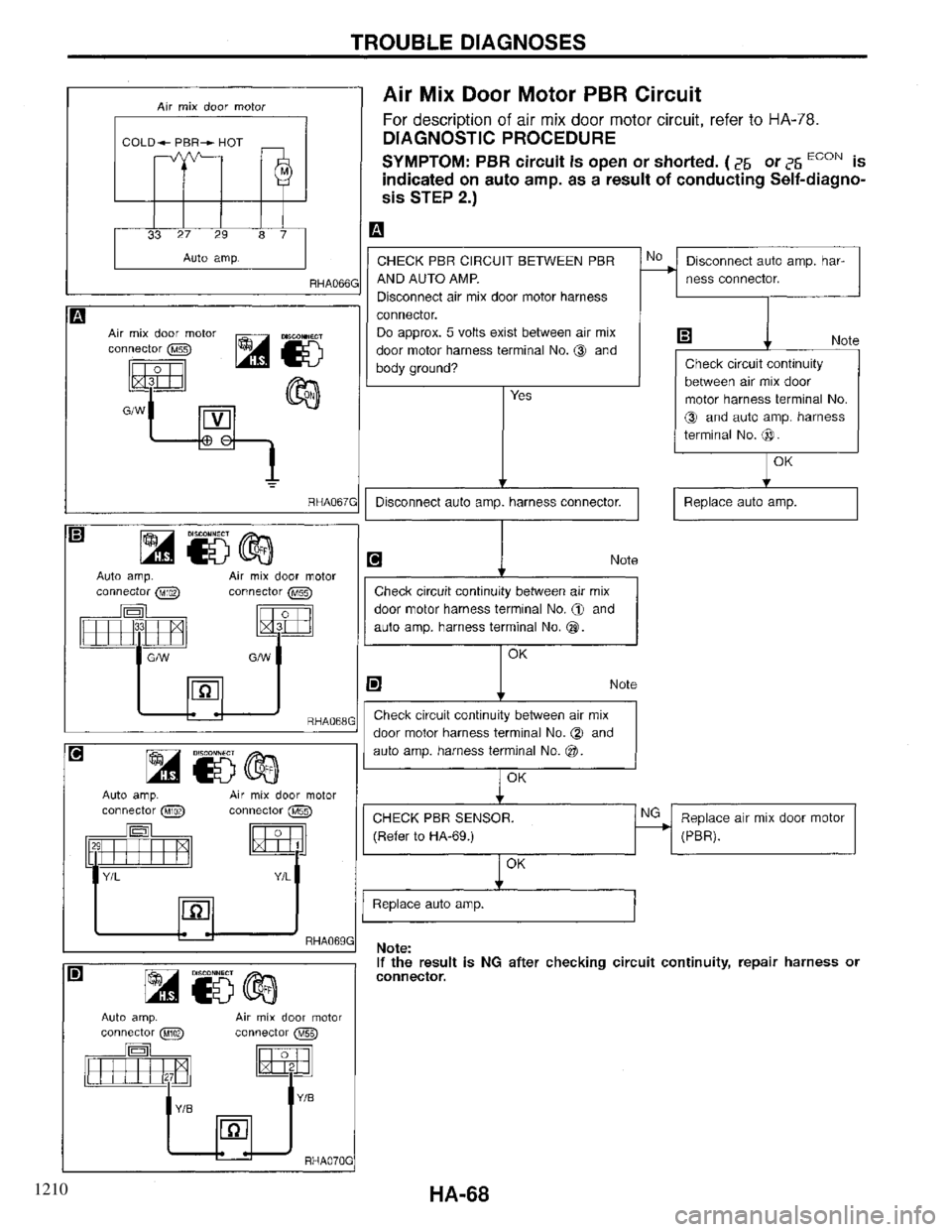 INFINITI QX4 1997  Factory Service Manual 1210 
