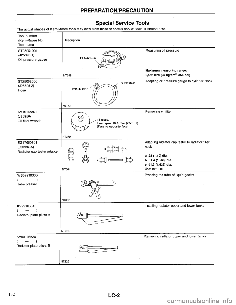 INFINITI QX4 1997  Factory Service Manual 132 