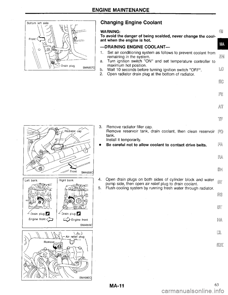 INFINITI QX4 1997  Factory Service Manual 63 