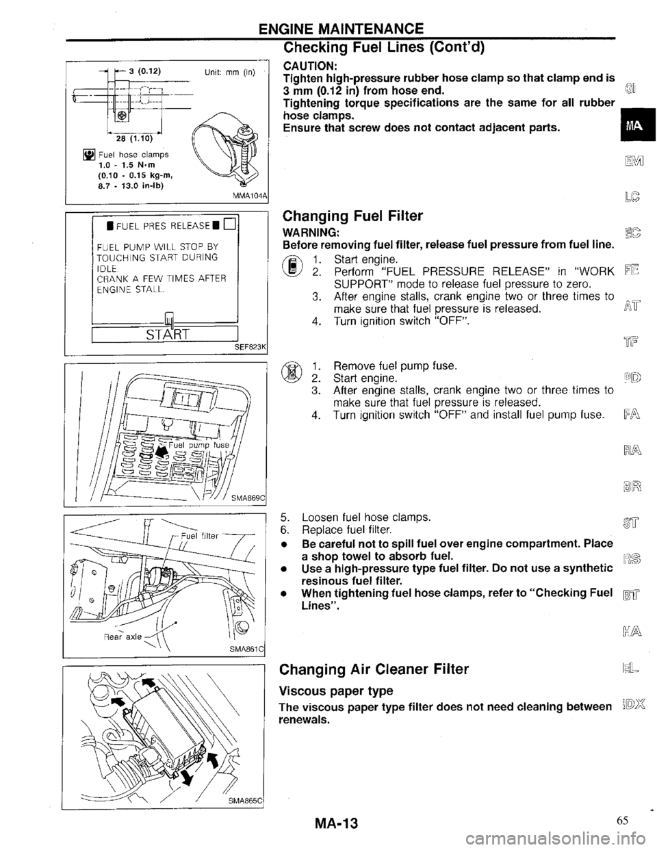 INFINITI QX4 1997  Factory Service Manual 65 