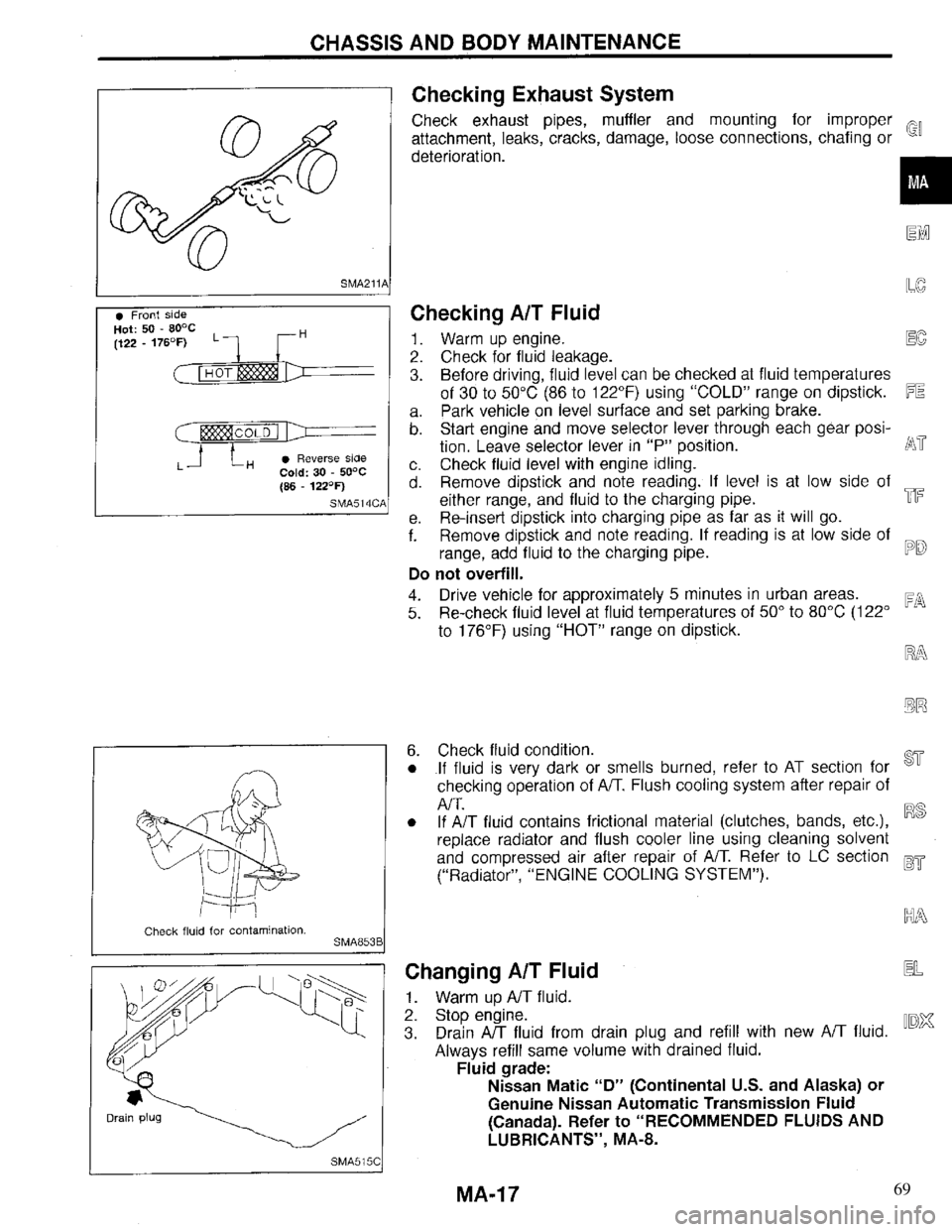 INFINITI QX4 1997  Factory Service Manual 69 