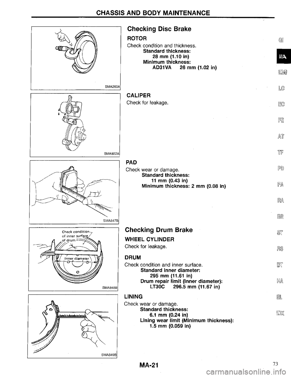 INFINITI QX4 1997  Factory Service Manual 73 