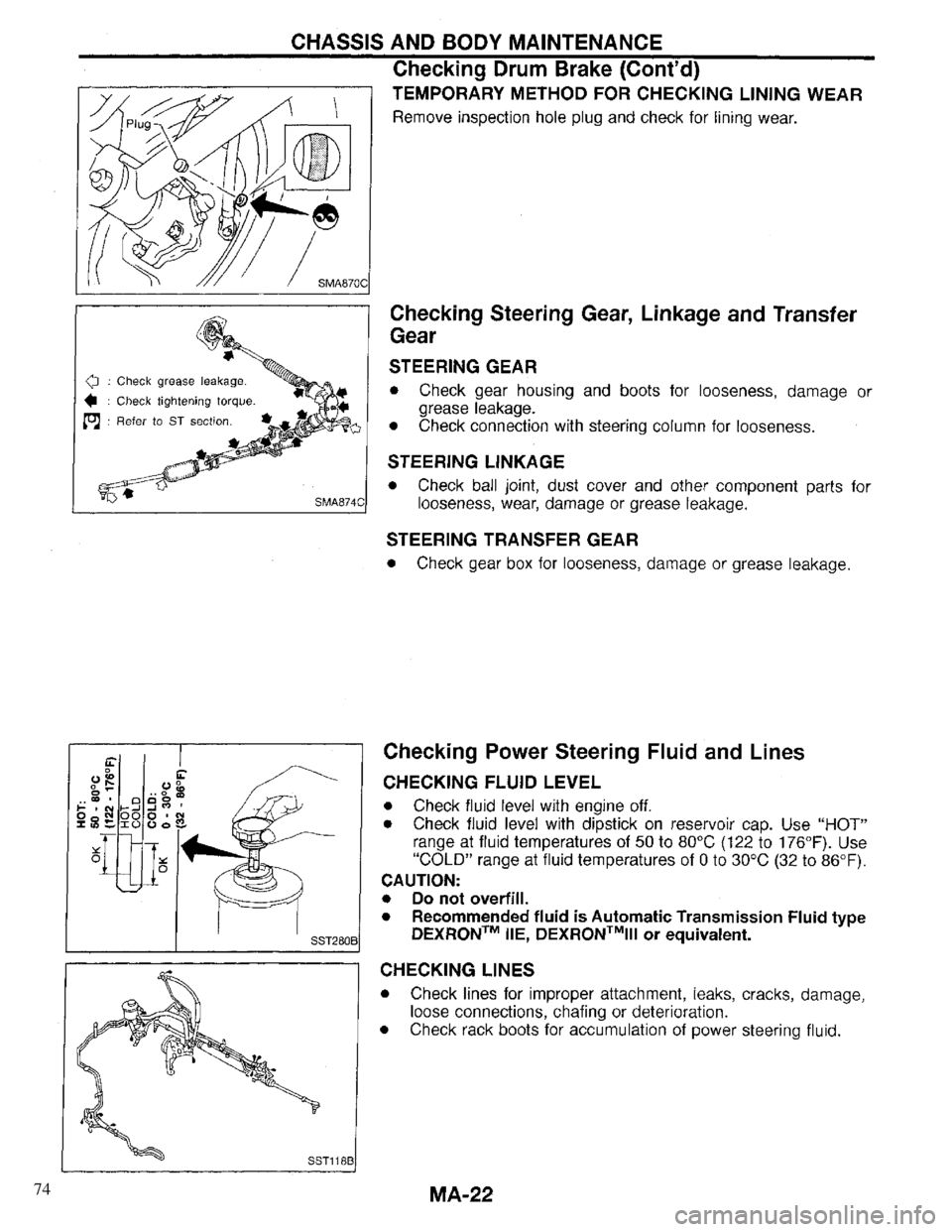 INFINITI QX4 1997  Factory Service Manual 74 