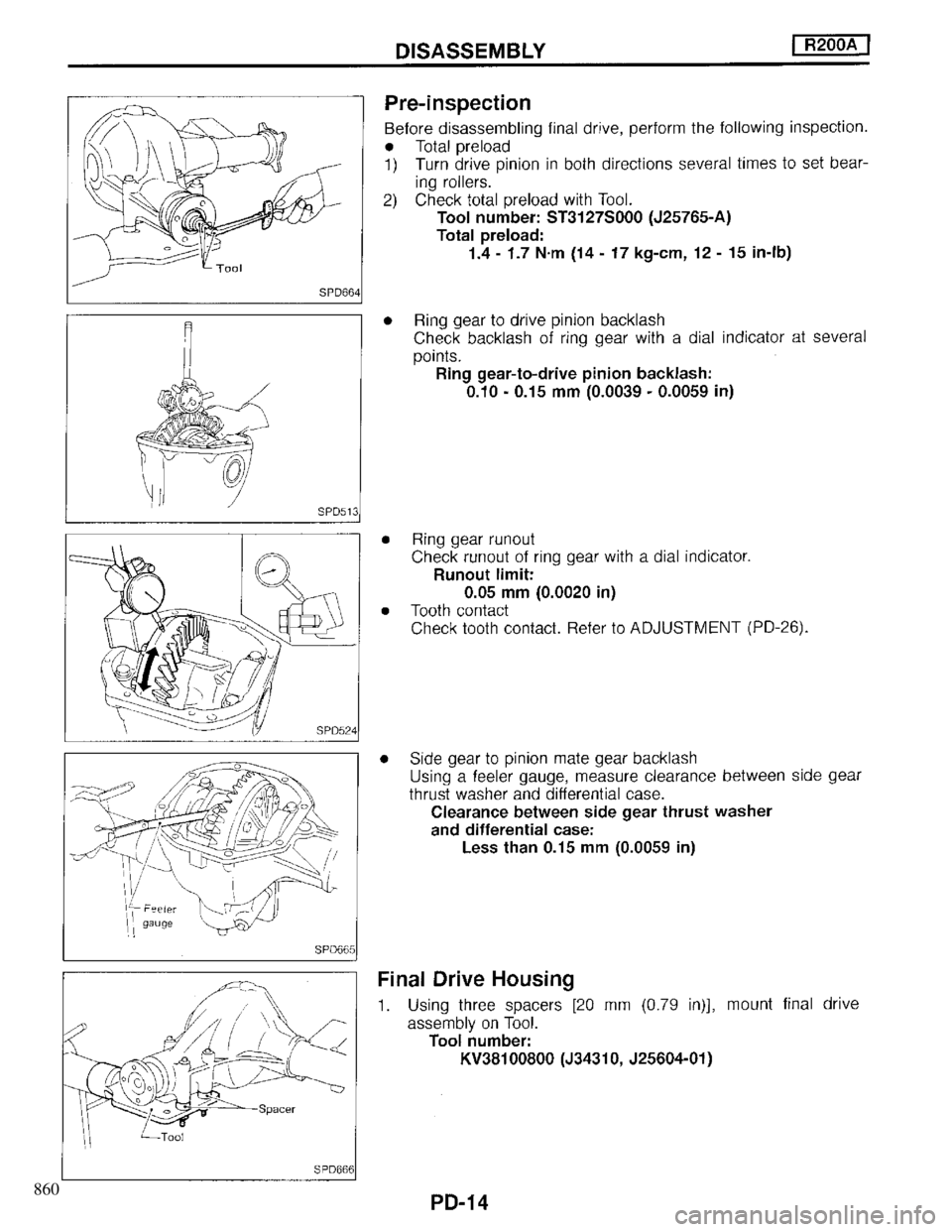 INFINITI QX4 1997  Factory Service Manual 860 
