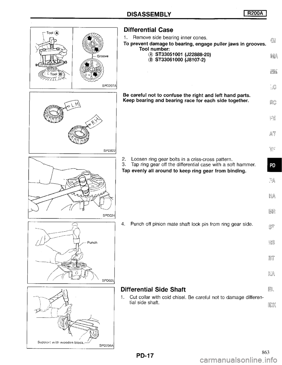 INFINITI QX4 1997  Factory Service Manual 863 
