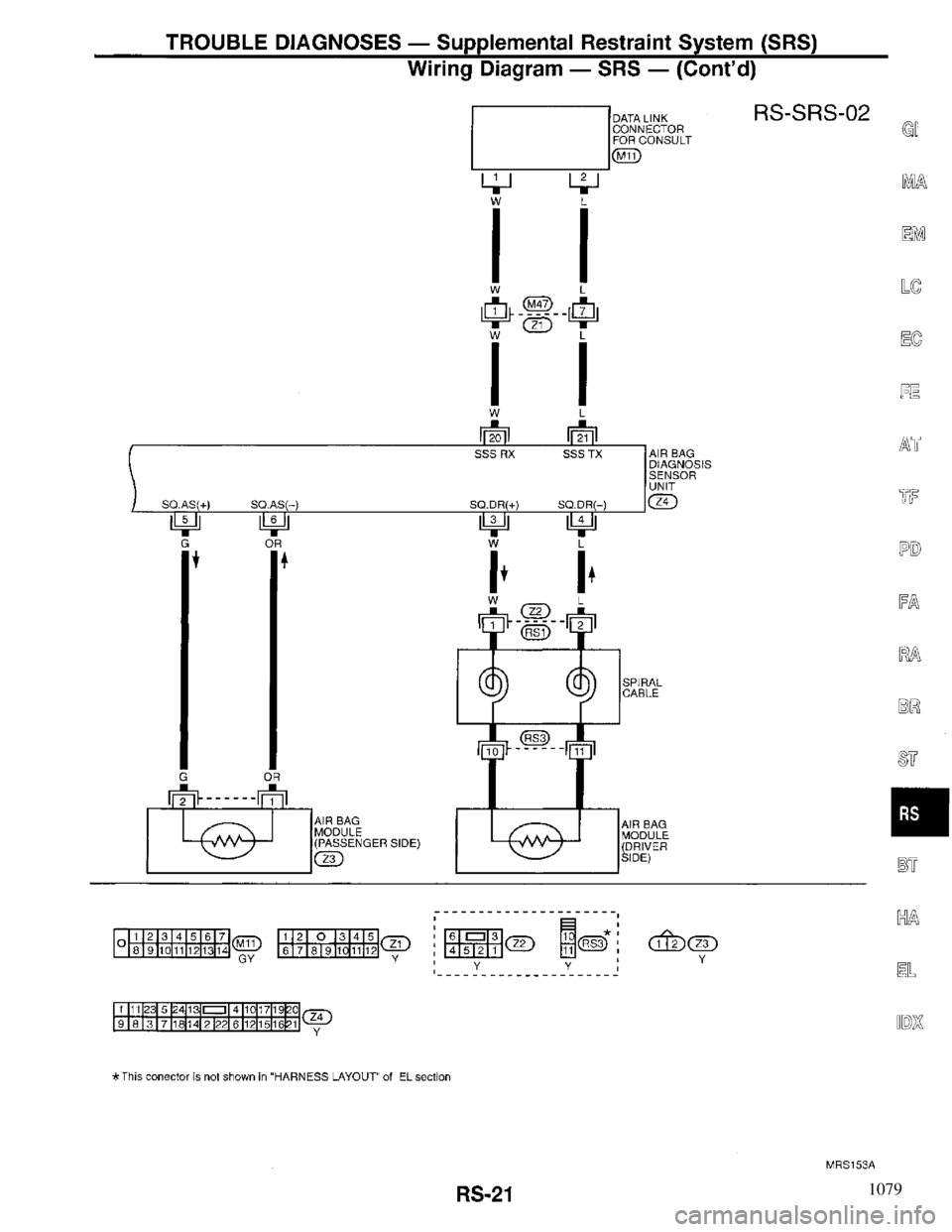 INFINITI QX4 1997  Factory Service Manual 1079 