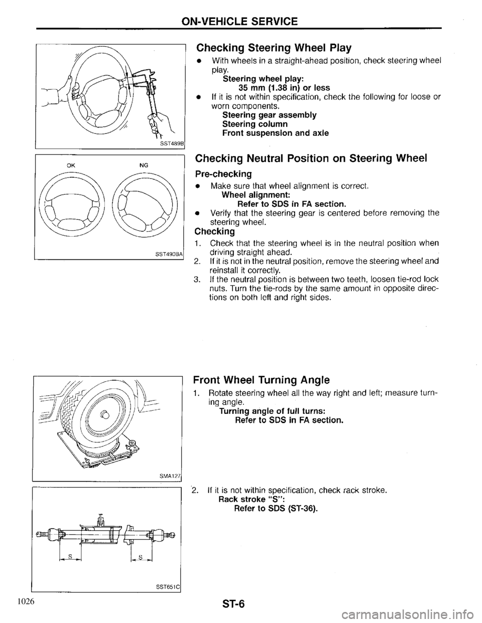 INFINITI QX4 1997  Factory Service Manual 1026 